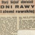 Rawa organizuje po raz pierwszy  Dni Rawy i Ziemi Rawskiej. Rawa organizuje po raz pierwszy  Dni Rawy i Ziemi Rawskiej.